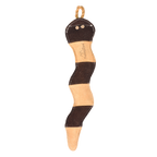 Natural dog toy in suede - SNAKE 🐍
