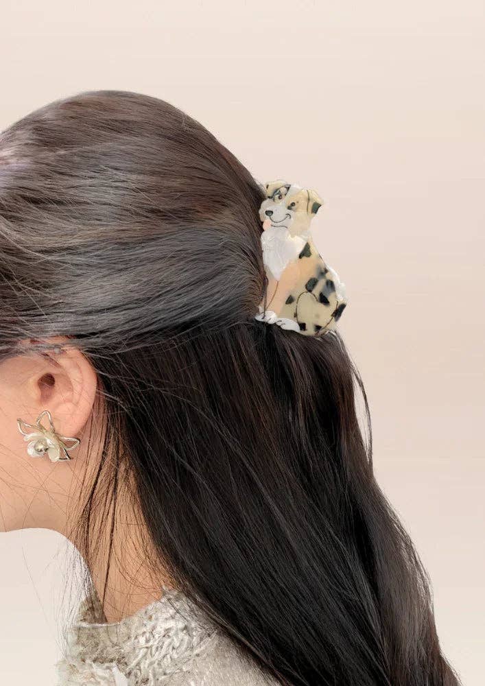 Hair clip - Border Collie light