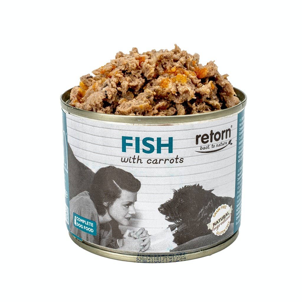Fish with Carrots can for dogs (185g) by Retorn