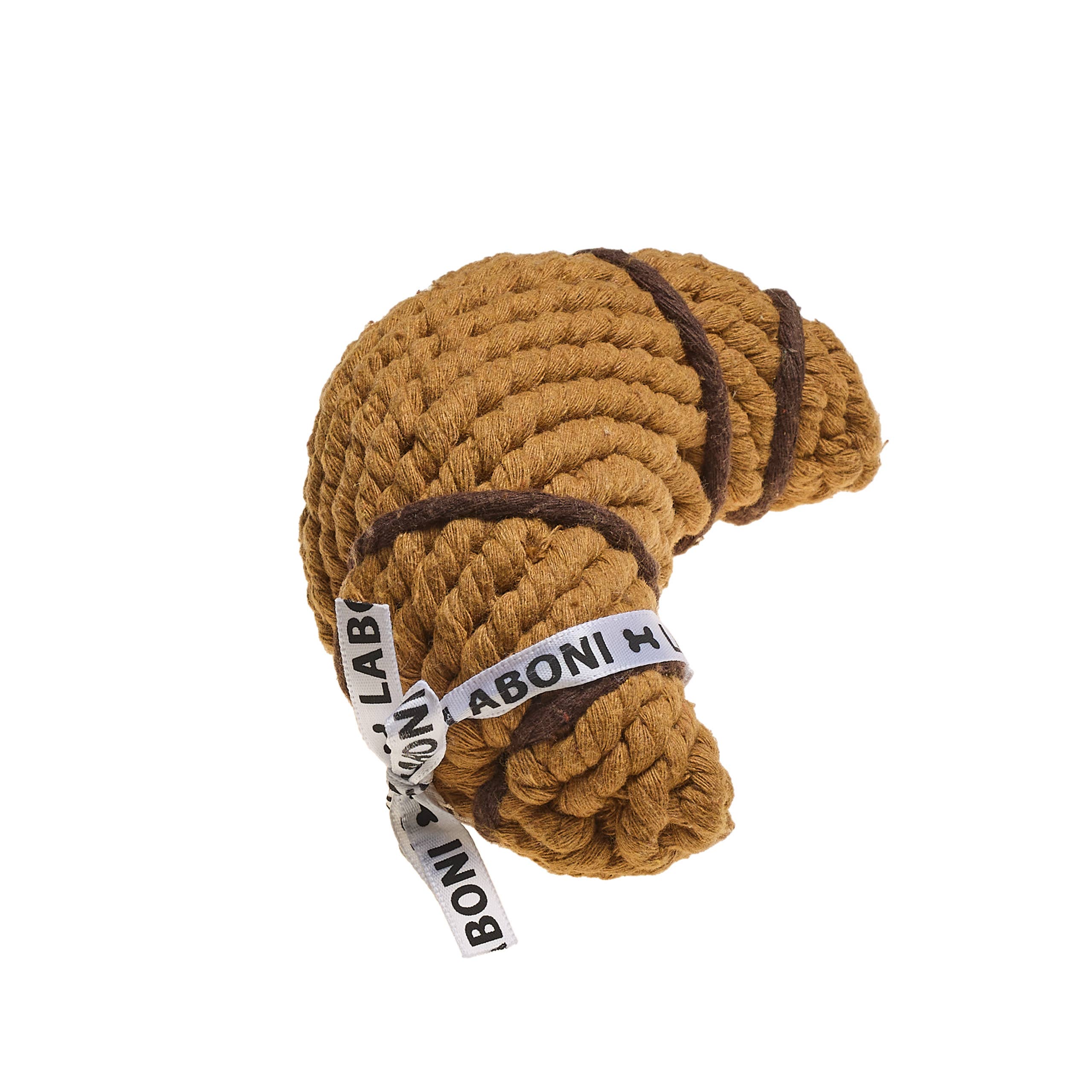 Croissant rope toy