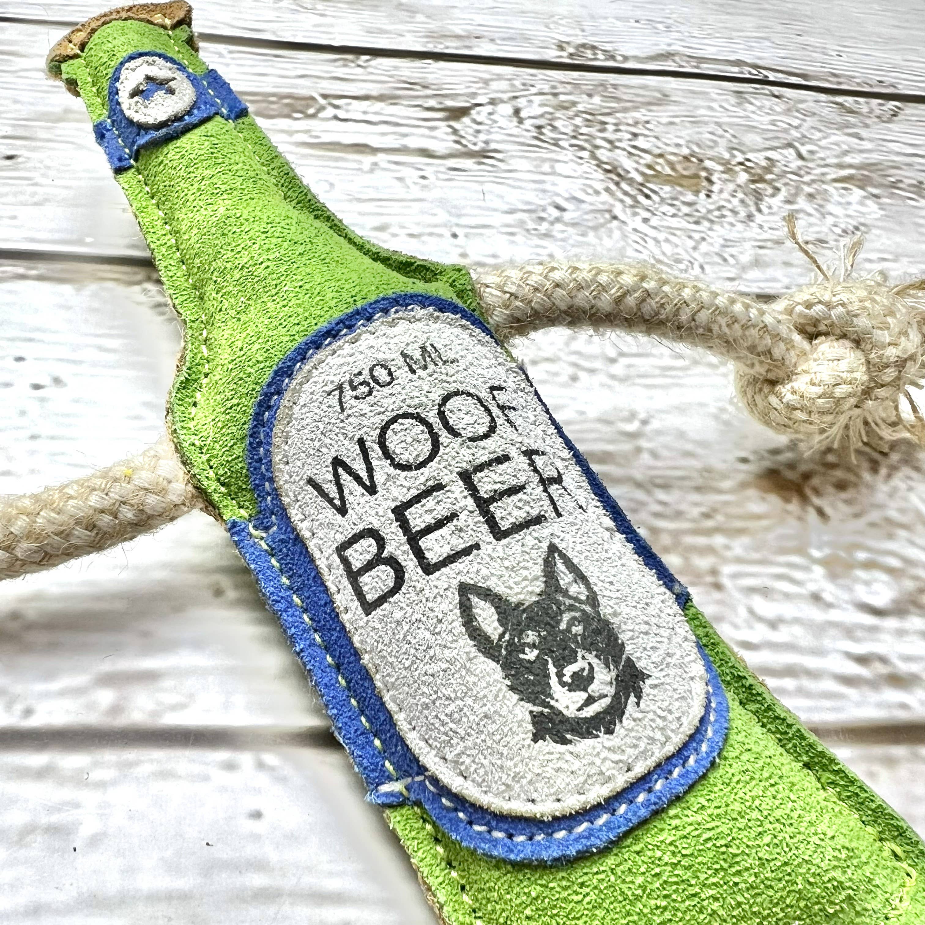 Woof Beer dog toy 🍺