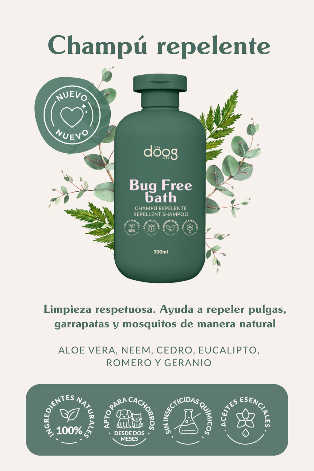 Bug Free Bath natural repellent shampoo