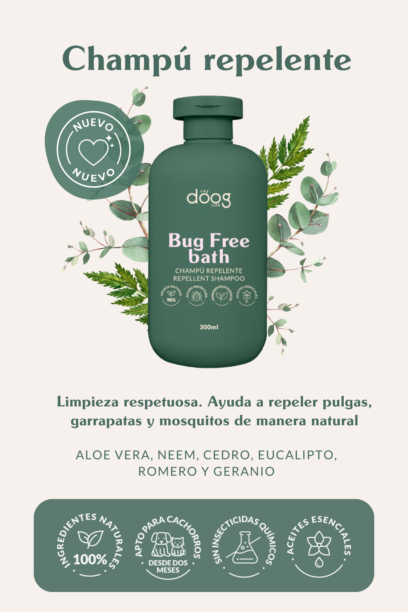 Bug Free Bath natural repellent shampoo