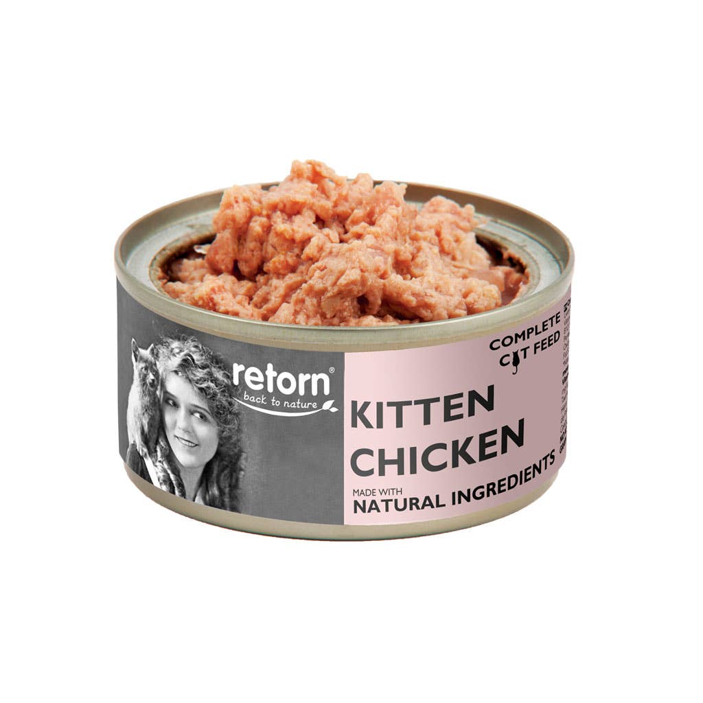 Chicken can for kittens (80g) by Retorn