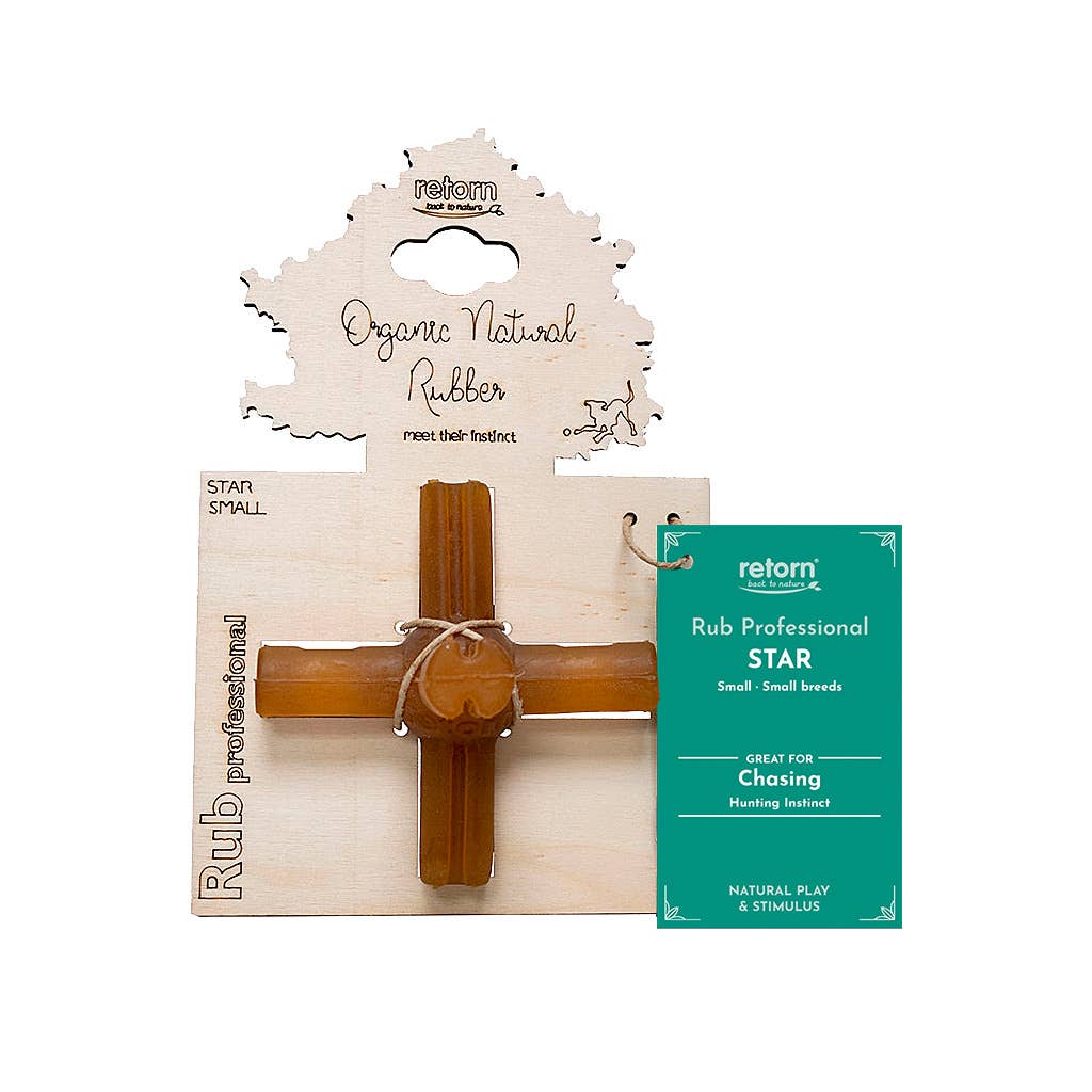 Natural Rubber Star Dog Toy