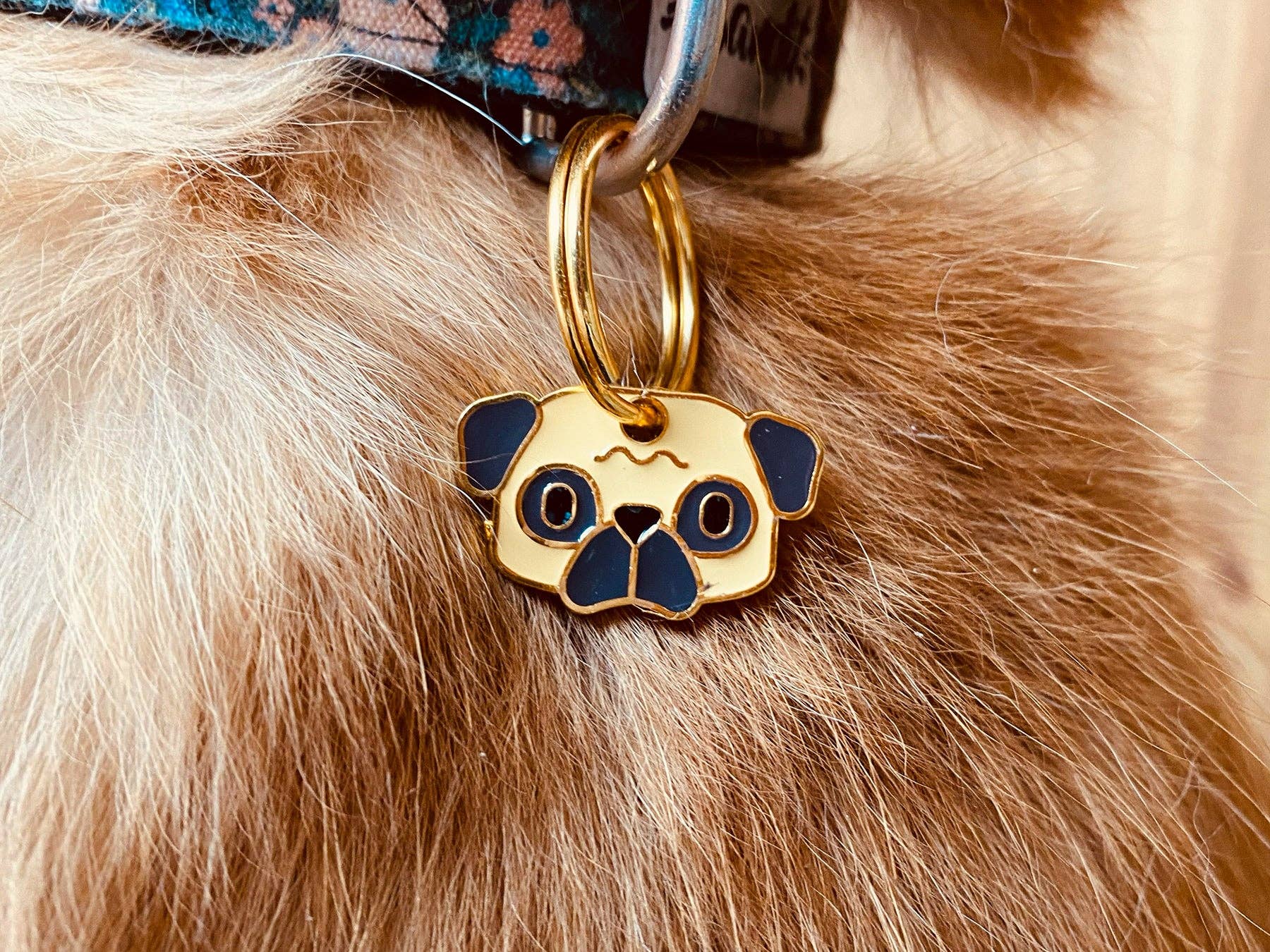 Pug dog medal