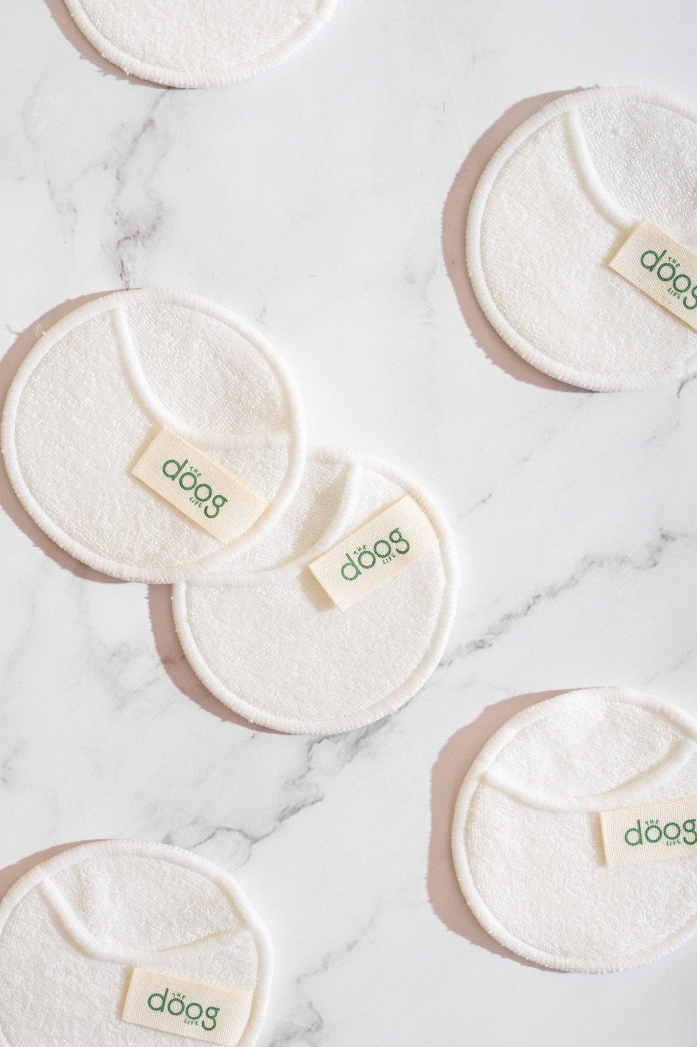 Organic cotton reuseable cleaning pads