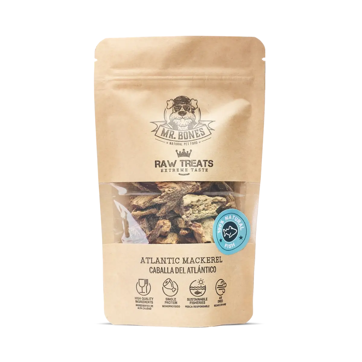 Raw Treats for dogs and cats- Atlantic Mackerel
