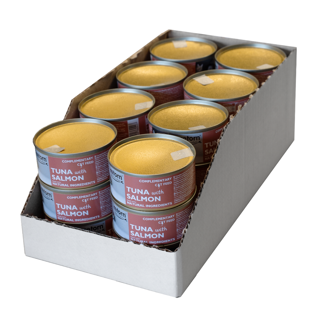 Tuna with Salmon can for cats (80g) by Retorn