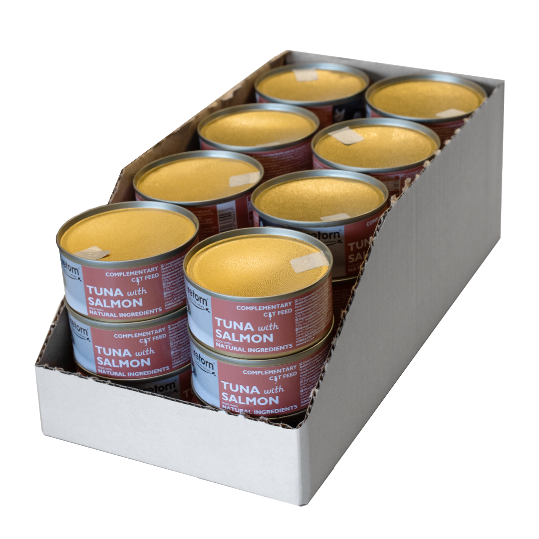 Tuna with Salmon can for cats (80g) by Retorn
