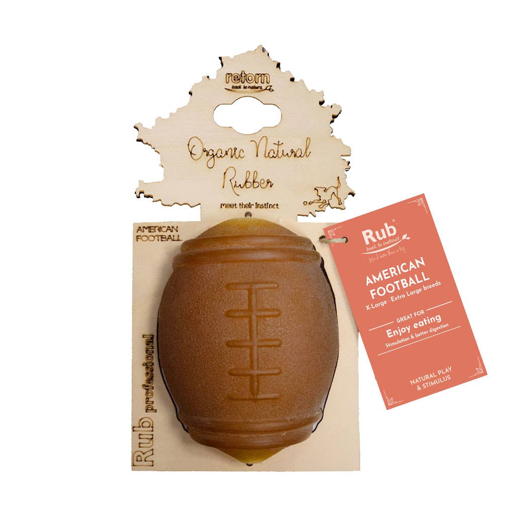 Natural Rubber Football Dog Toy - L