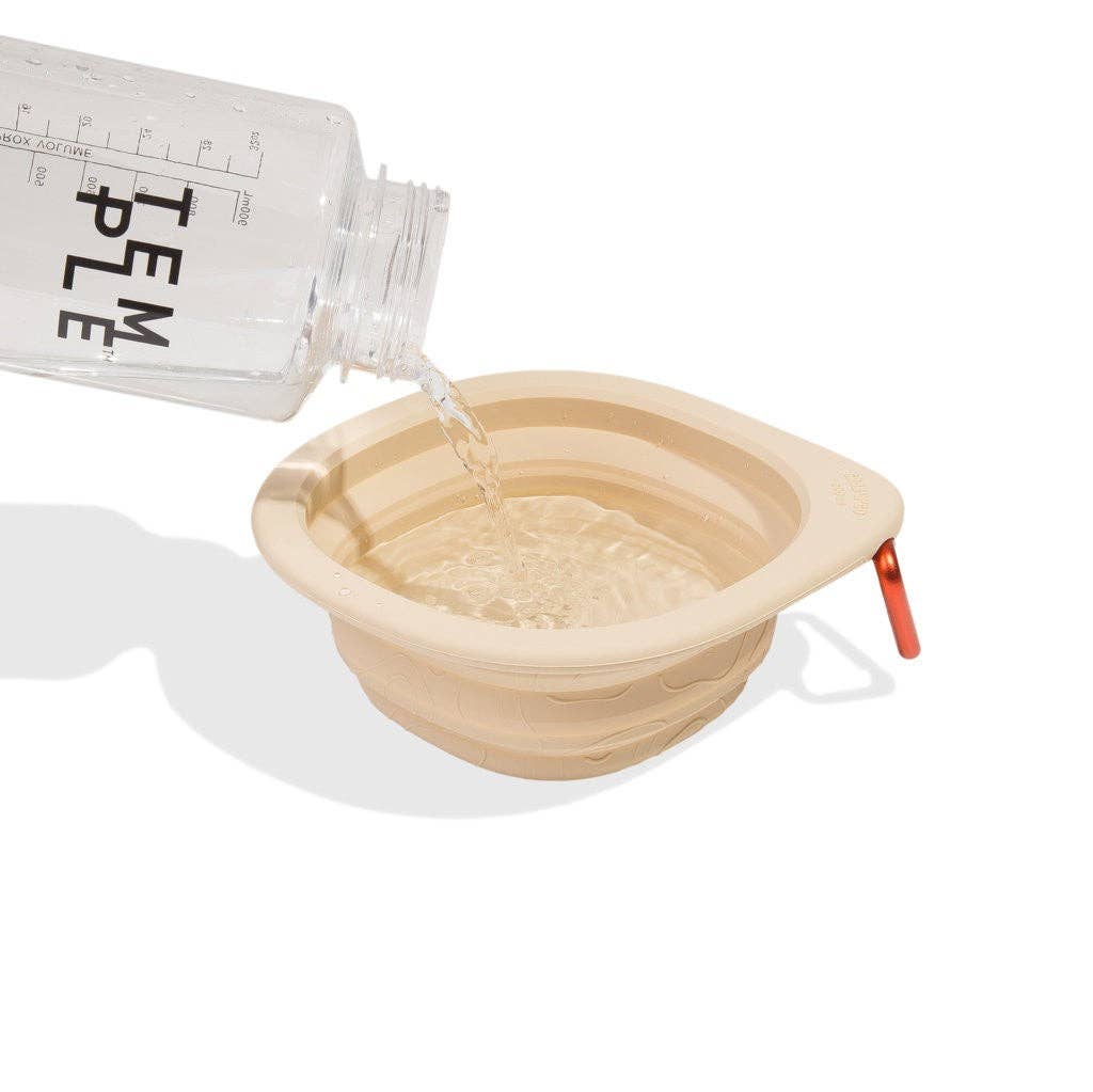 Beige travel bowl - Go Bowl Biscotti