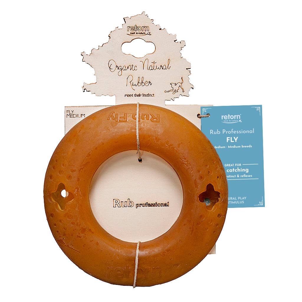 Natural Rubber Fly Ring Dog Toy