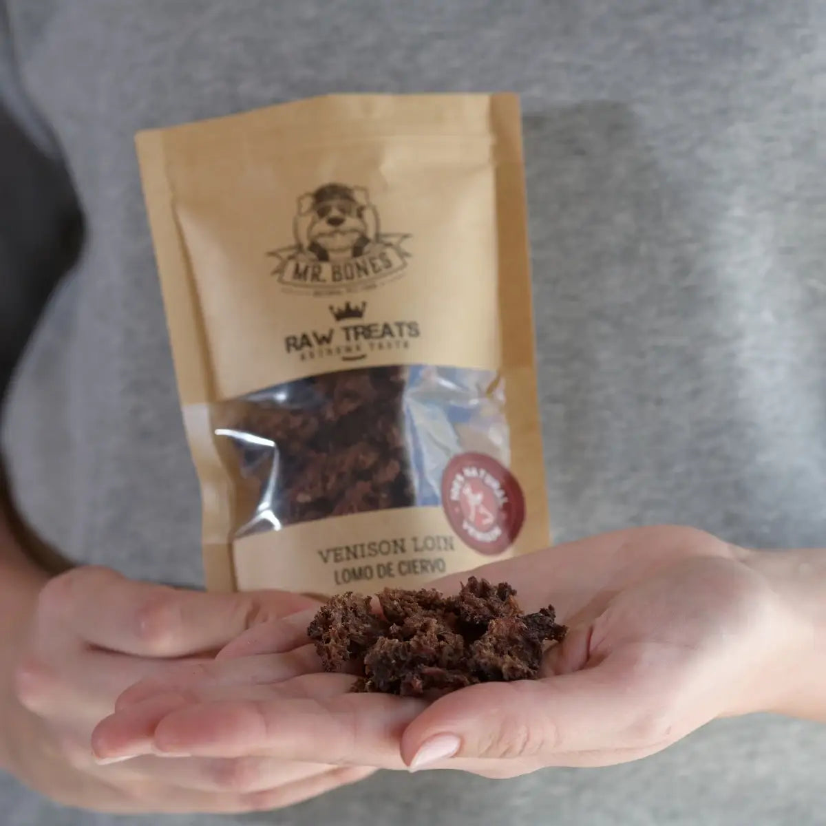 Raw Treats for dogs and cats - Venison Loin 45g