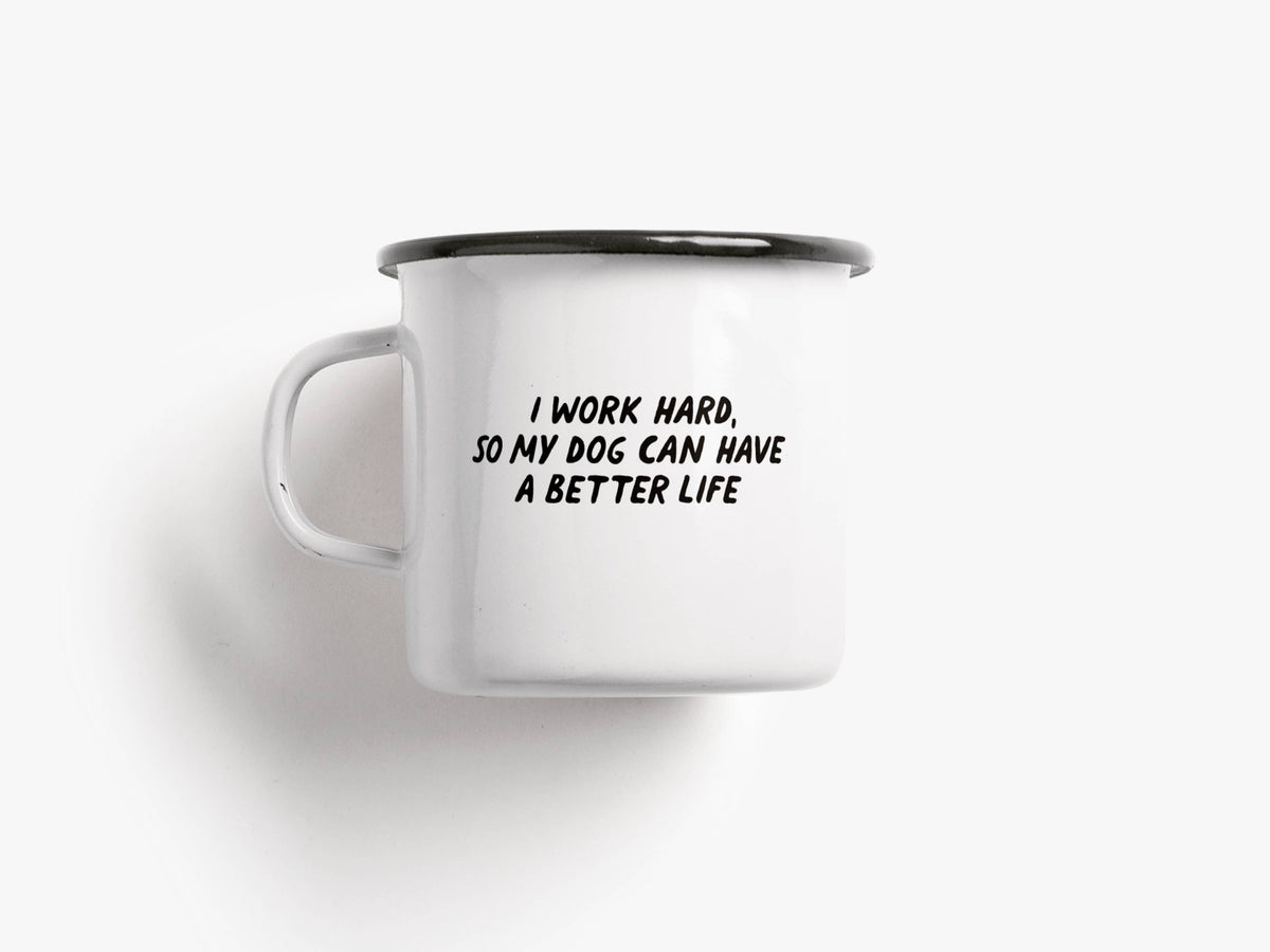 Enamel mug / Better Life "Dogs"