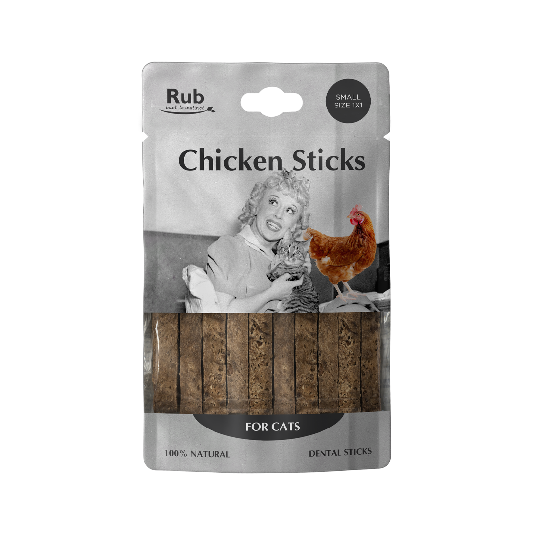 Treat Rub Stick Dental Chicken for Cats 100g