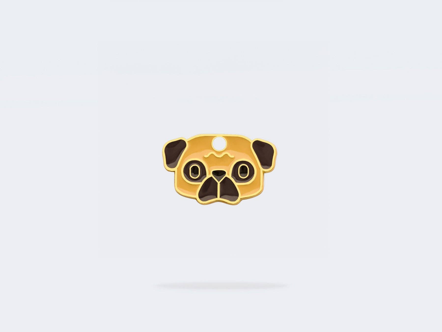 Pug dog medal