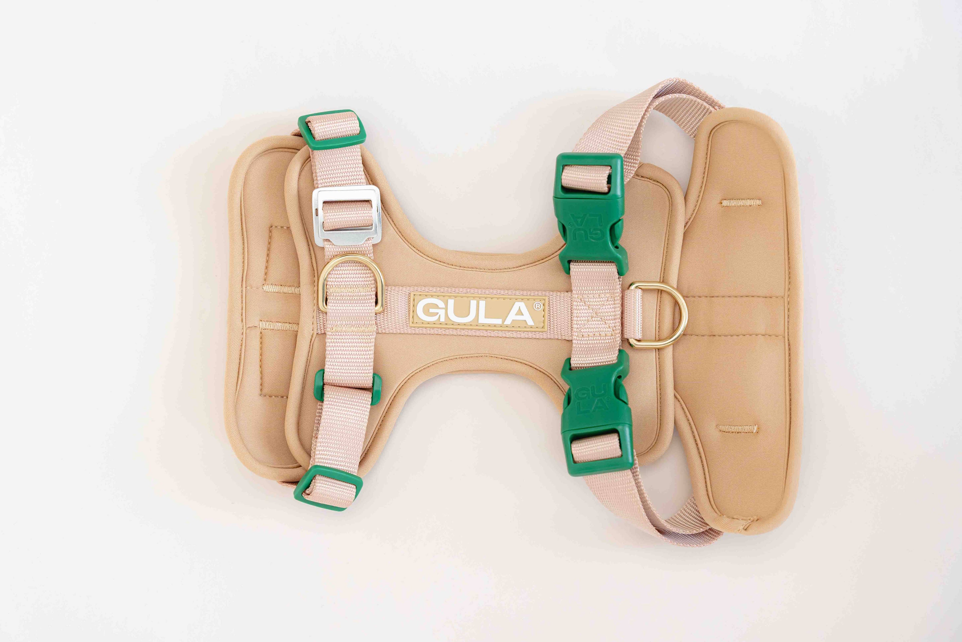 Dog Harness NEW - Beige & Green
