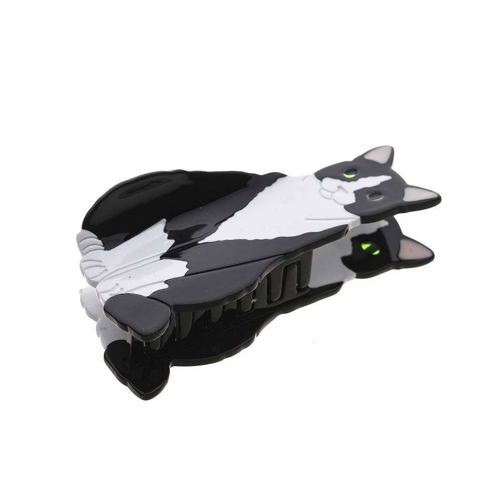 Hair Clip - Tuxedo Cat