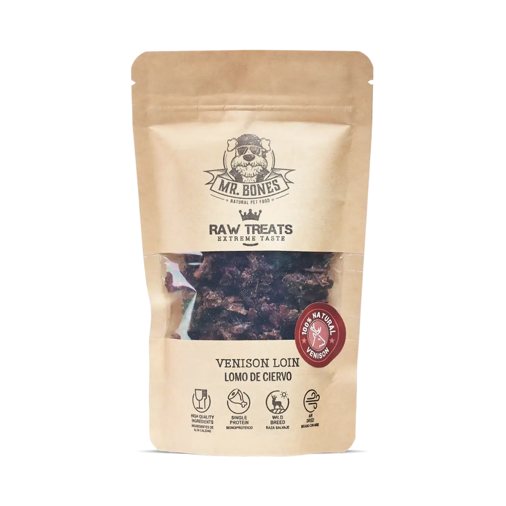 Raw Treats for dogs and cats - Venison Loin 45g
