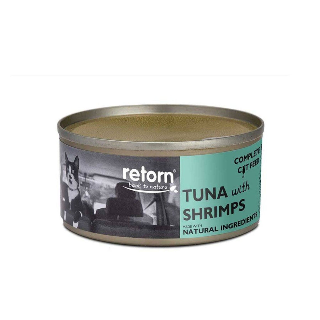 Tuna with Shrimps can for cats (80g) by Retorn