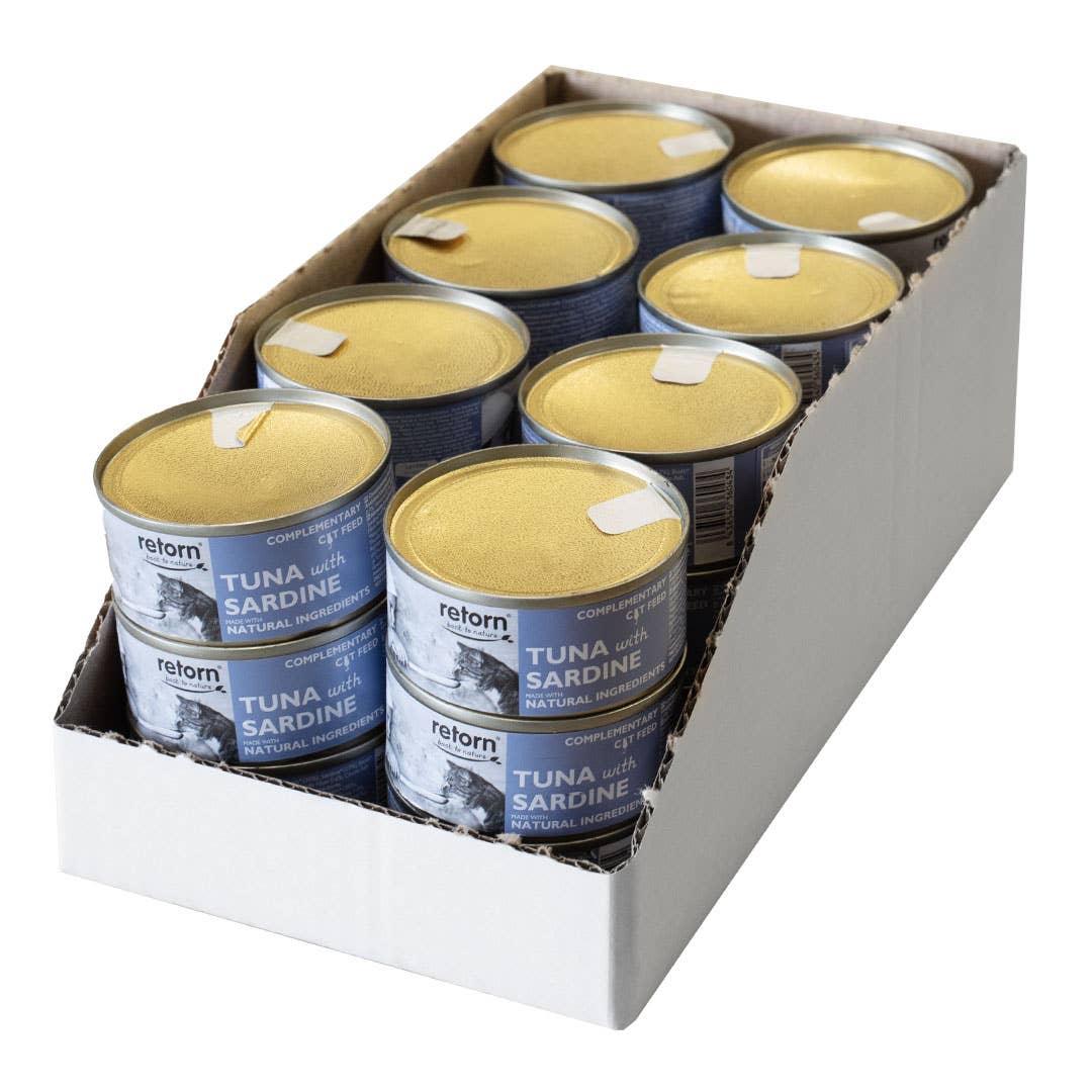 Tuna with Sardines can for cats (80g) by Retorn