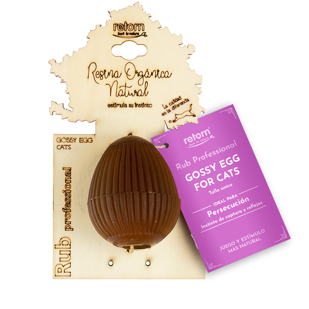 Natural Rubber Gossy Egg Cat Toy