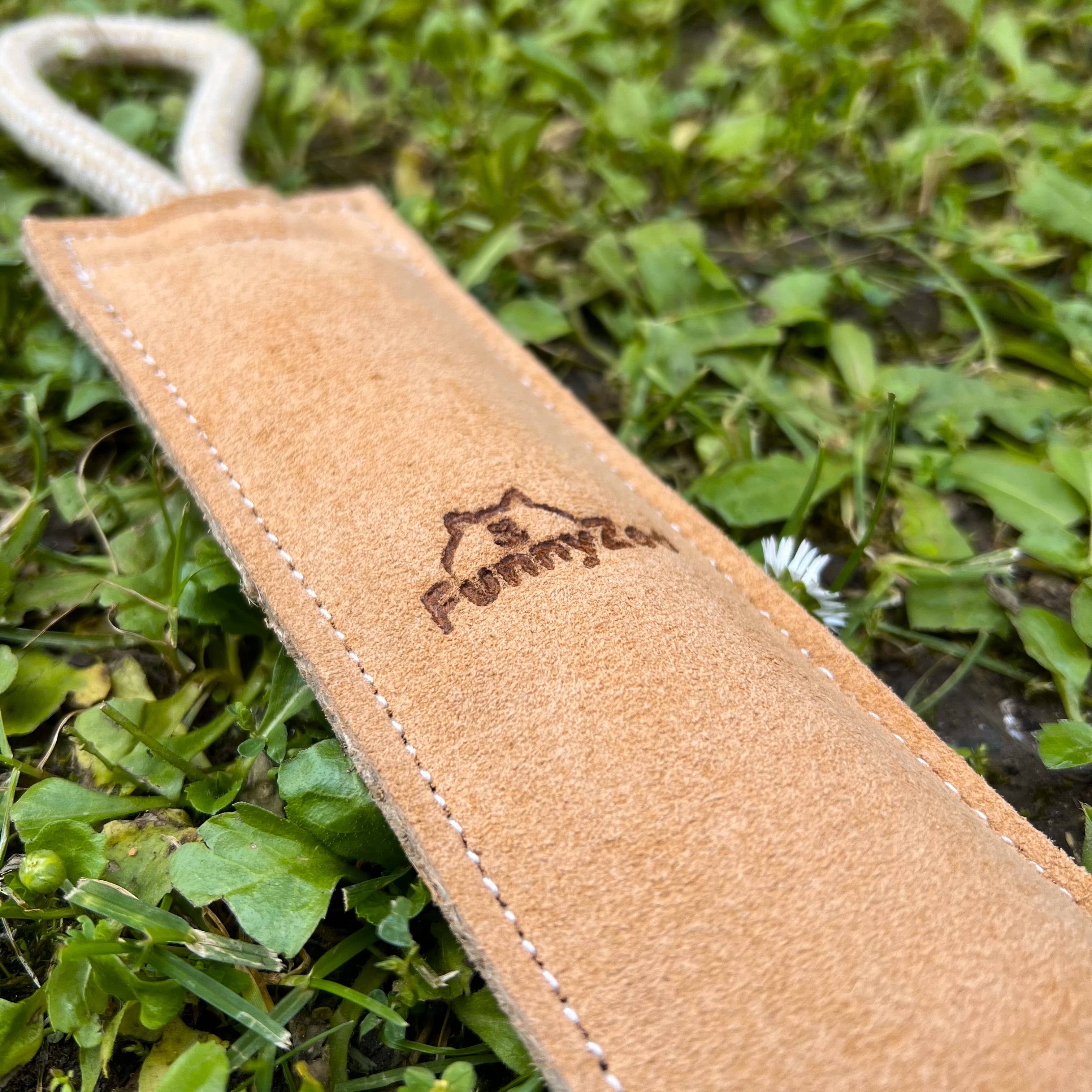 Suede sleeve with double handle