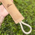 Suede sleeve with double handle