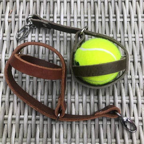 Tennis Ball Holder | Camel (Cognac)