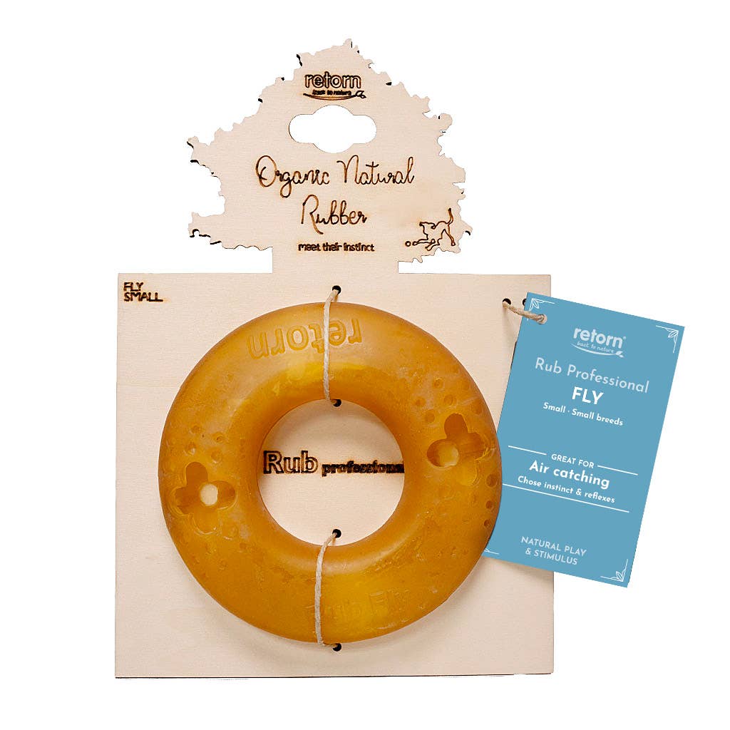 Natural Rubber Fly Ring Dog Toy