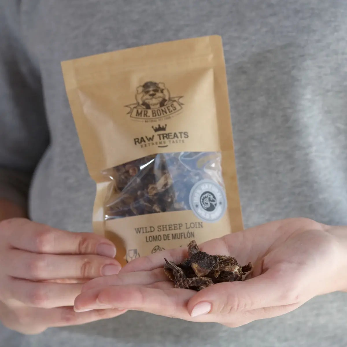 Raw Treats for dogs and cats - Wild Sheep Loin 45g