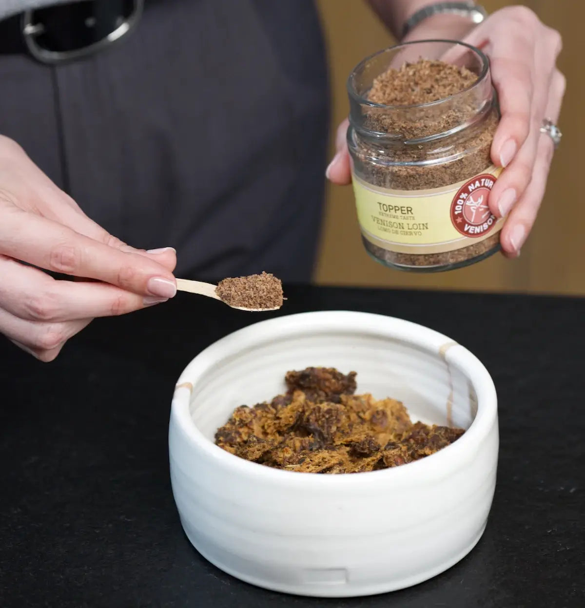 Topper for dogs and cats - Venison Loin