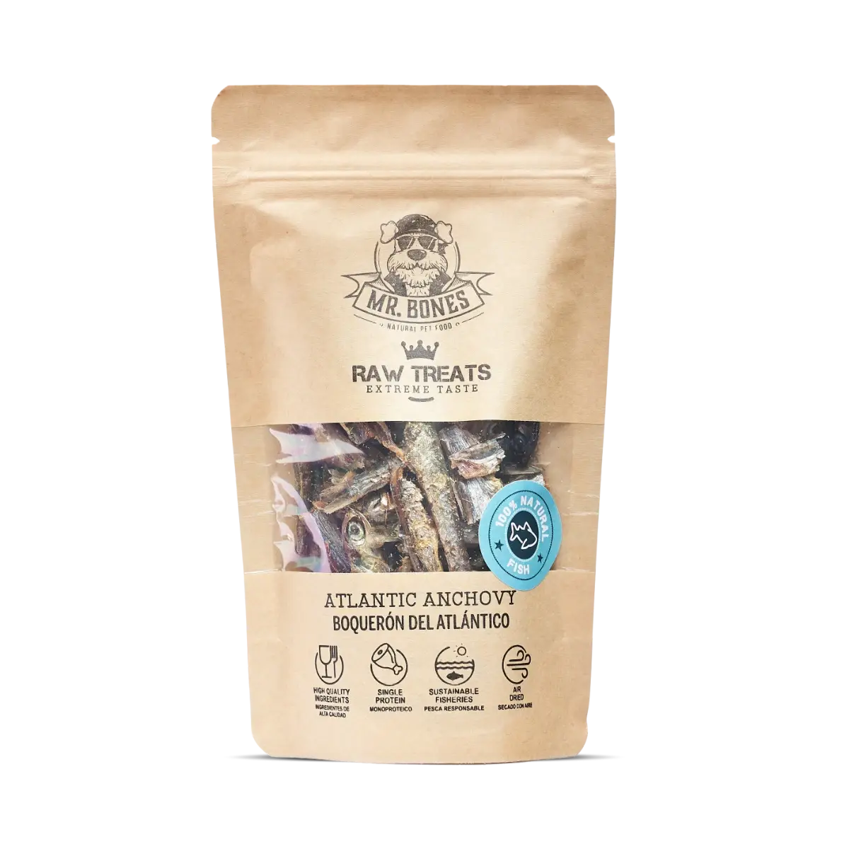 Raw Treats for dogs and cats - Atlantic Anchovy