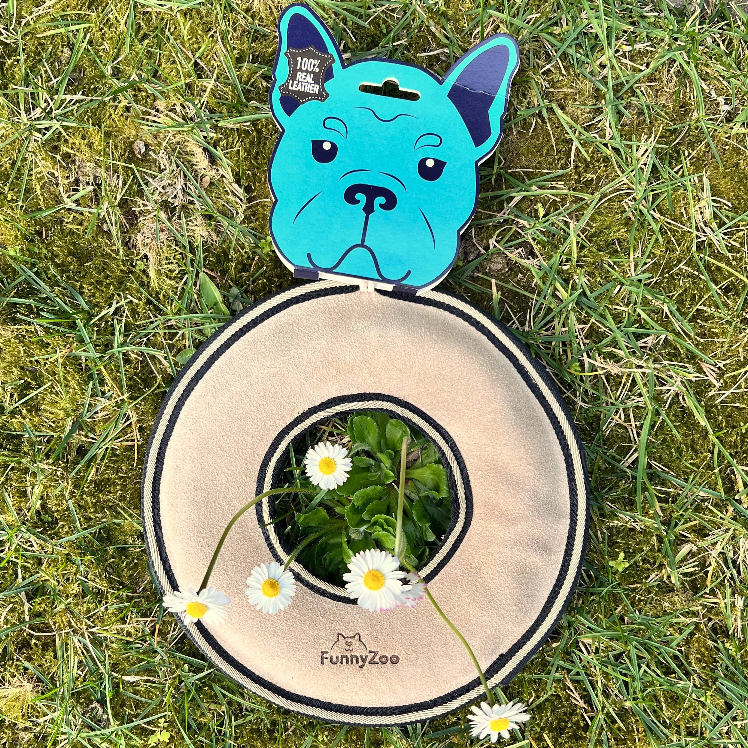 Suede dog frisbee ring ⭕