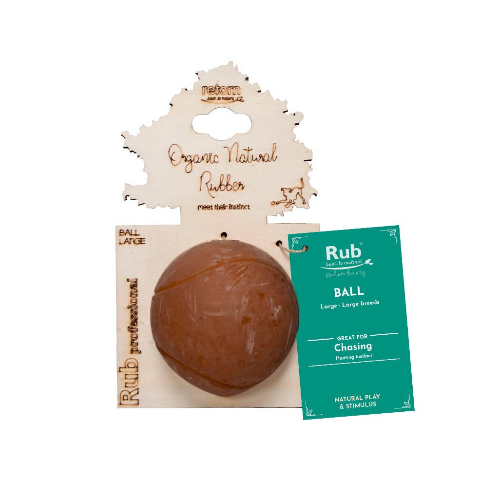 Rubber Ball Dog Toy - S/M/L