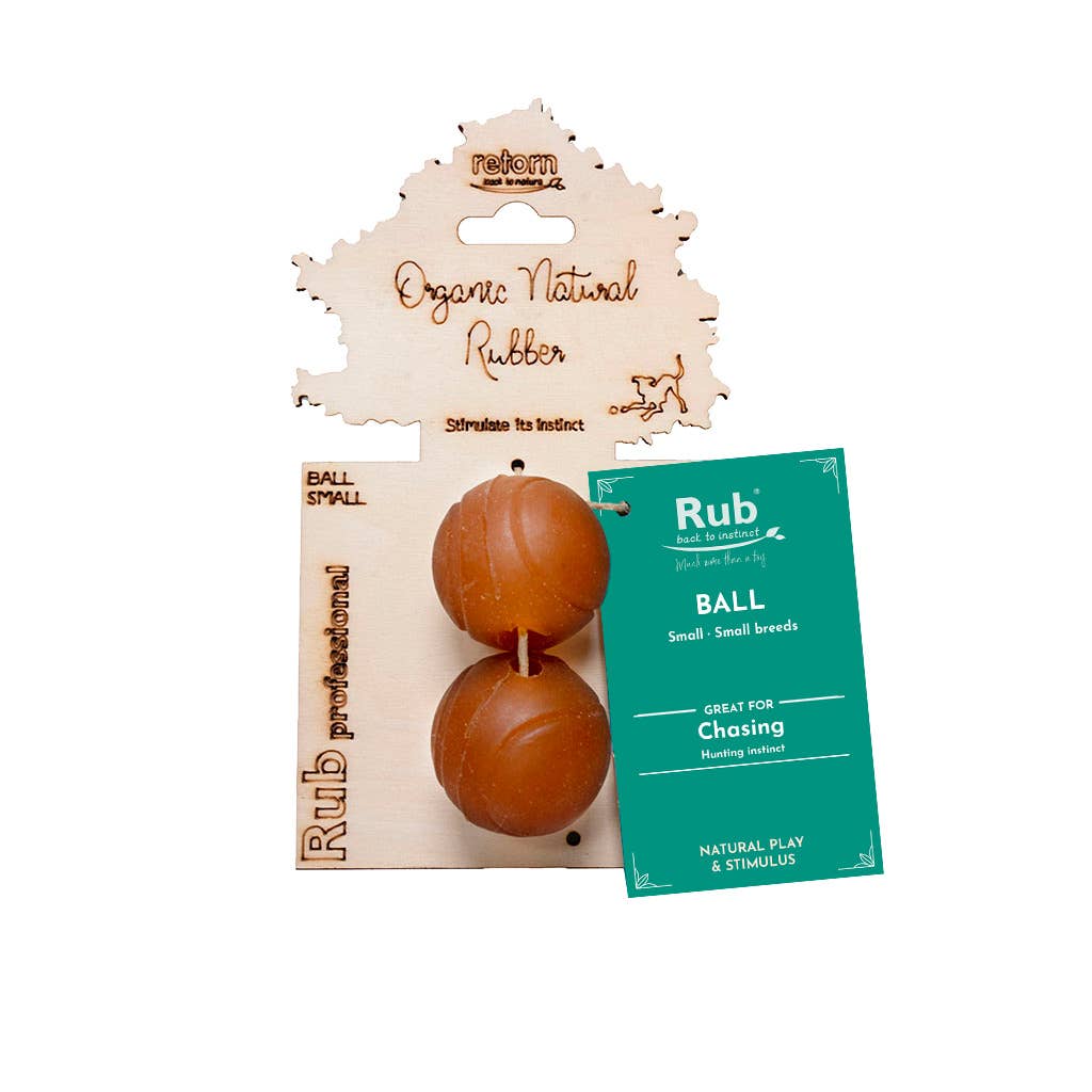 Rubber Ball Dog Toy - S/M/L