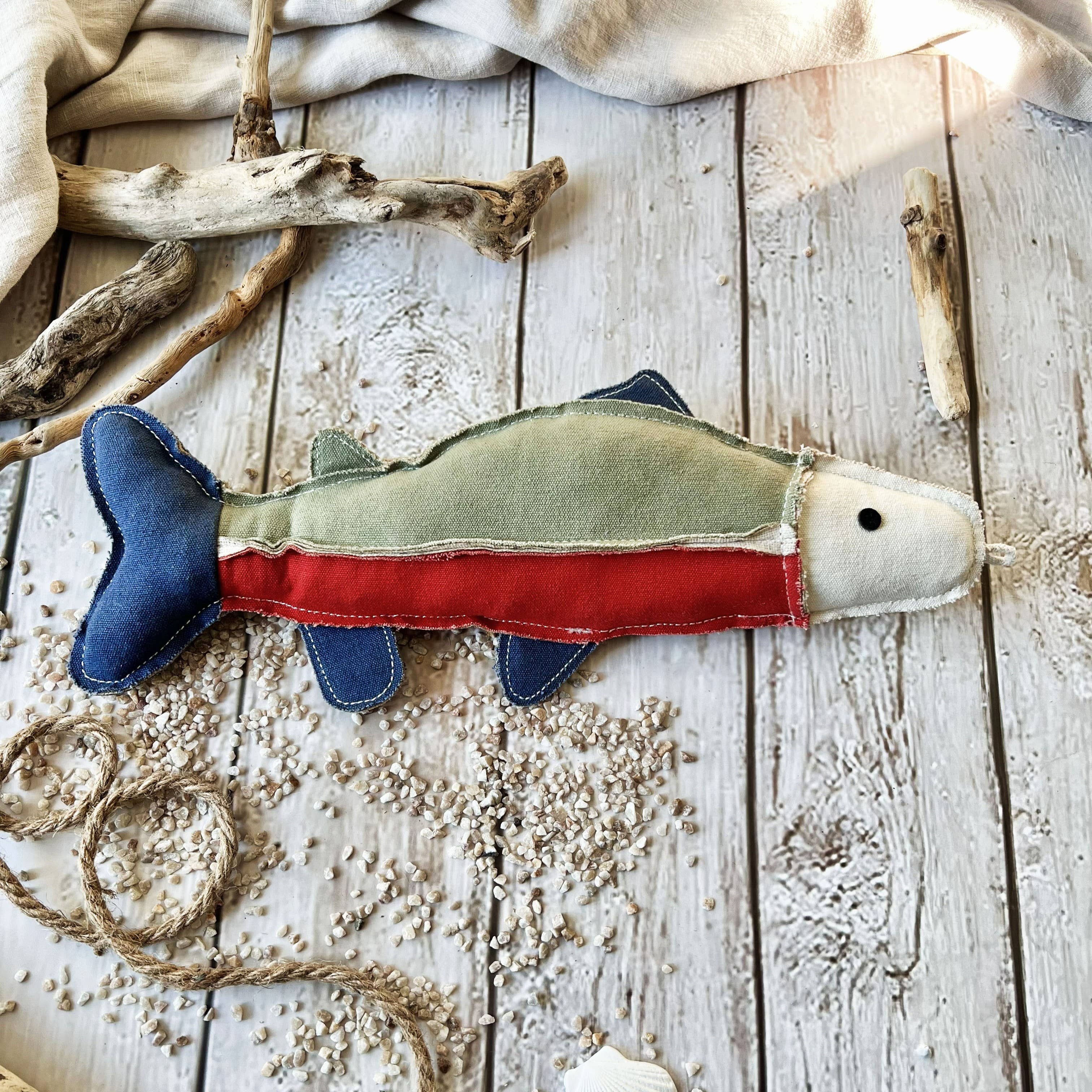 TROUT fish in sturdy cotton canvas with coconut fiber 🐠