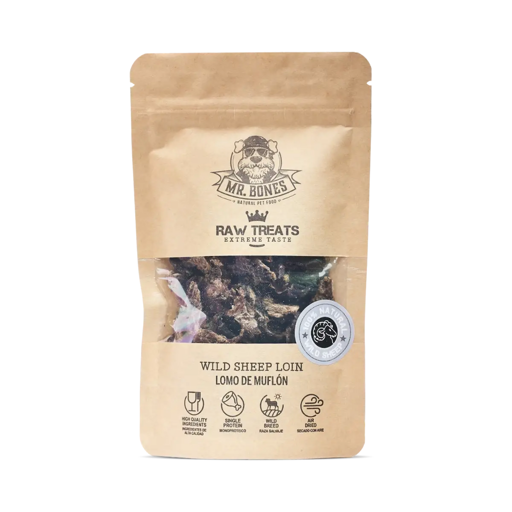 Raw Treats for dogs and cats - Wild Sheep Loin 45g