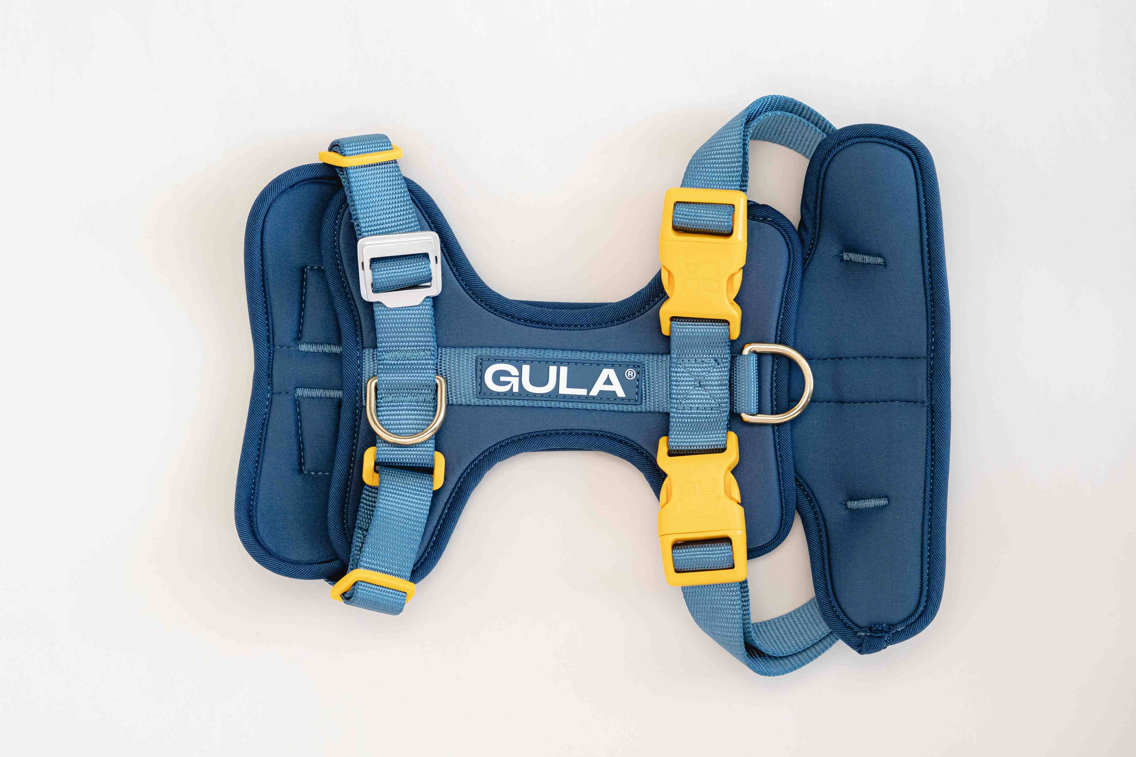 Dog Harness NEW - Bleu & Yellow