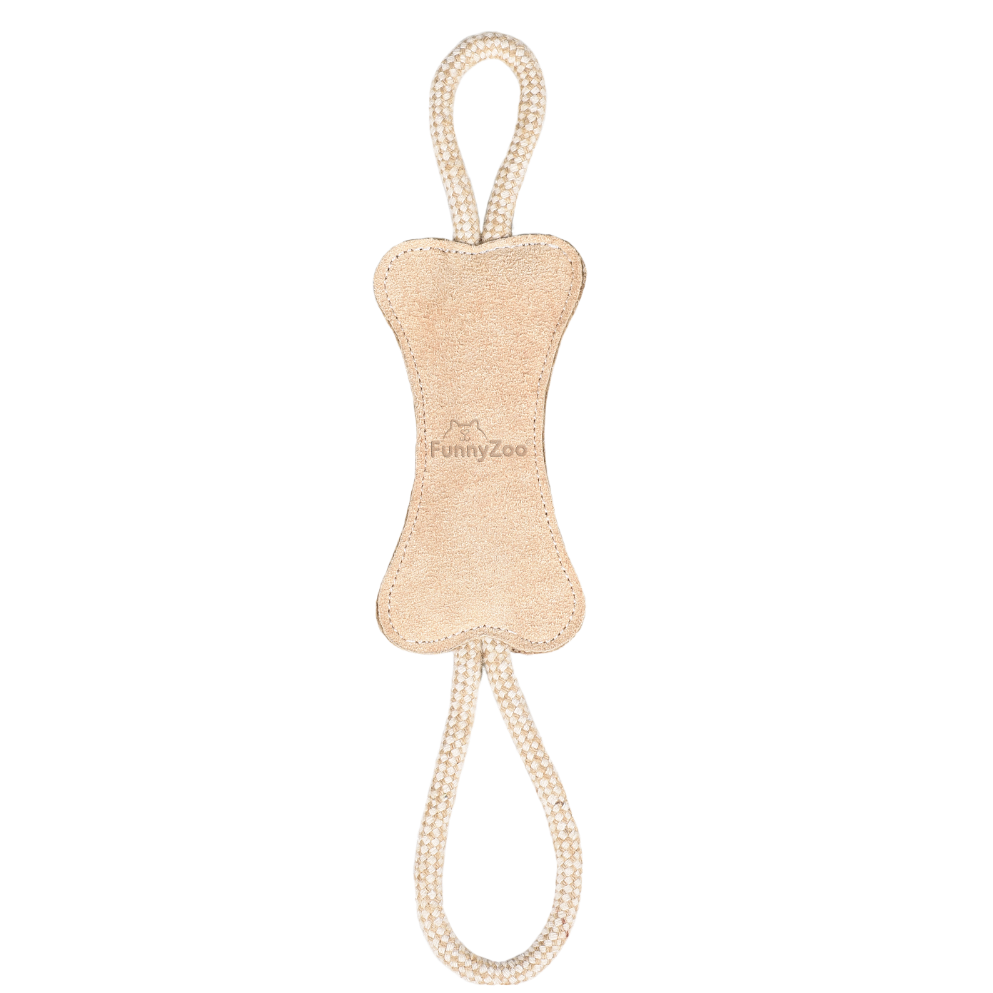 Natural toy for dogs Ossicino in suede