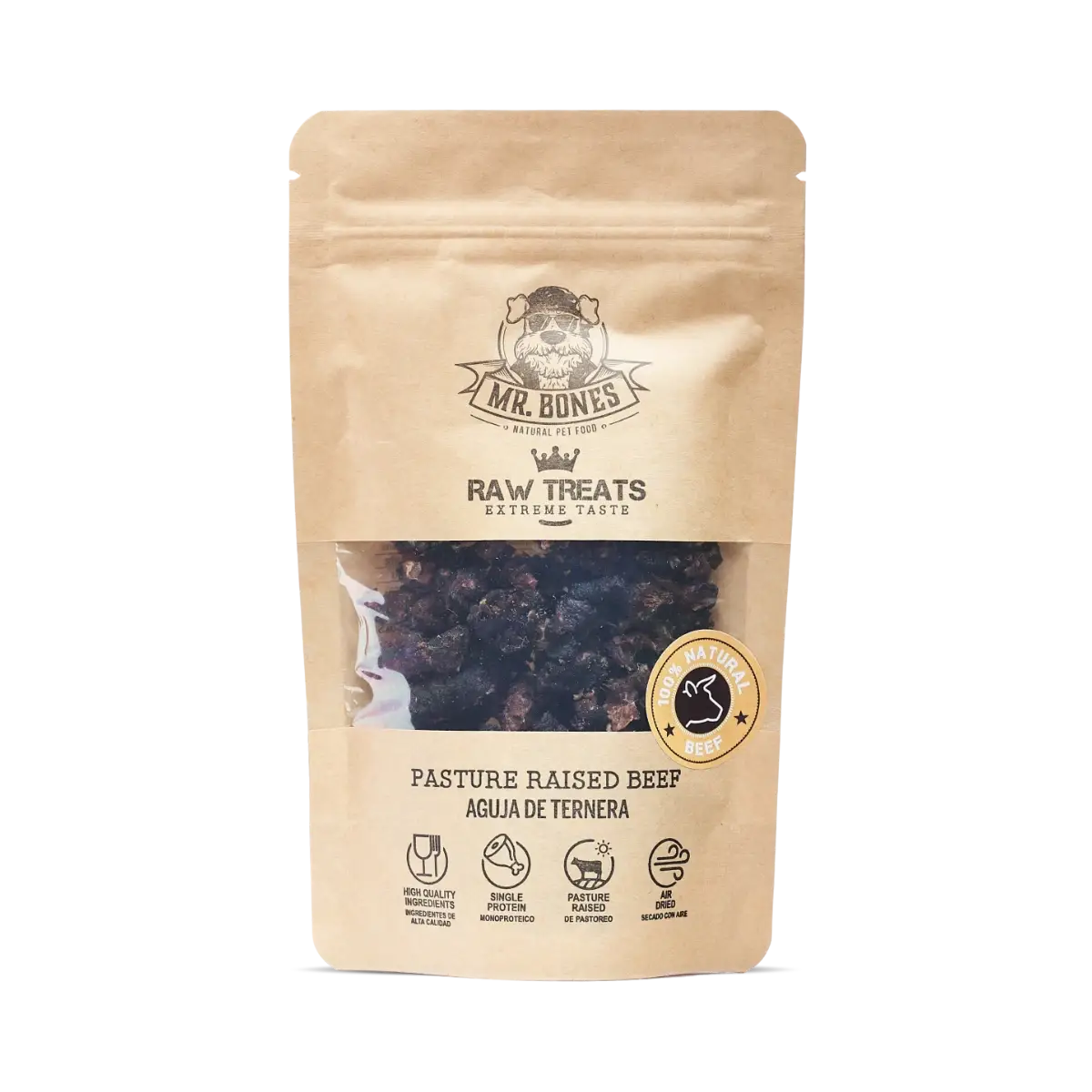 Raw Treats for dogs and cats - Pasture Raised Beef 45g