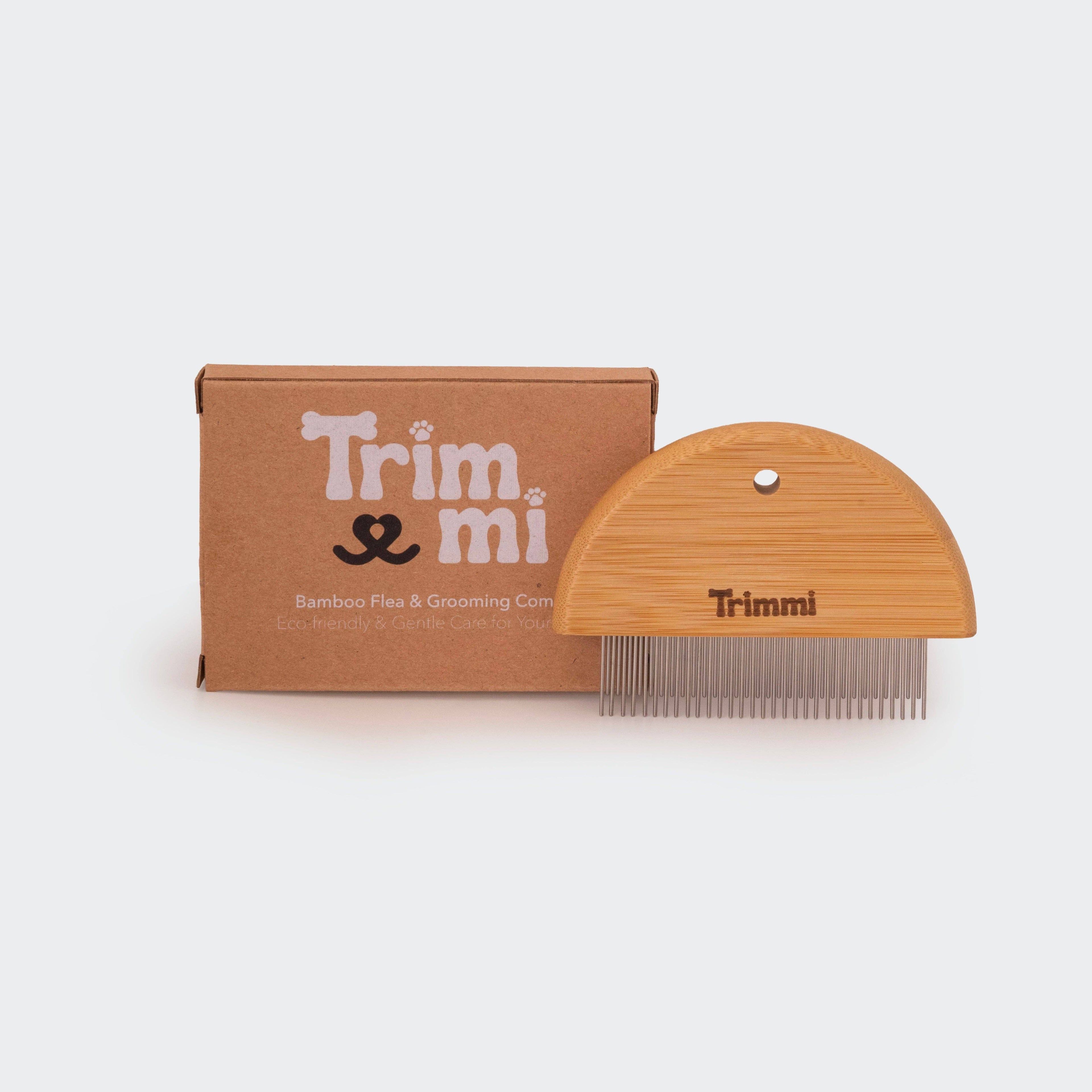 Bamboo flea & grooming comb