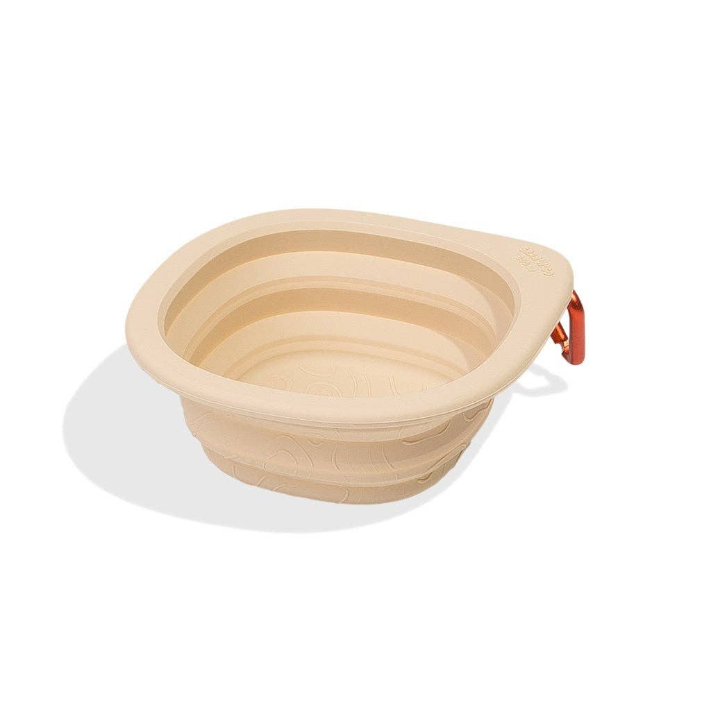 Beige travel bowl - Go Bowl Biscotti