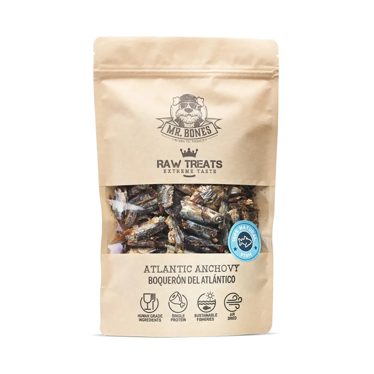 Raw Treats for dogs and cats - Atlantic Anchovy