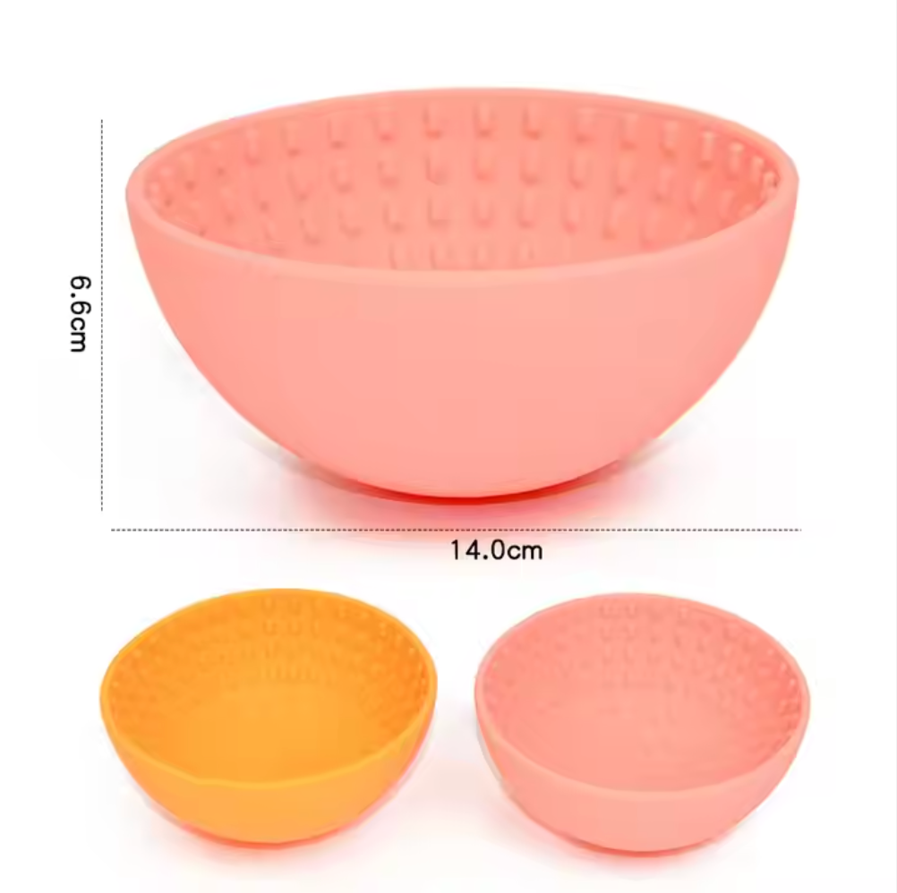 Mini Wiggler Lick Bowl - Coral