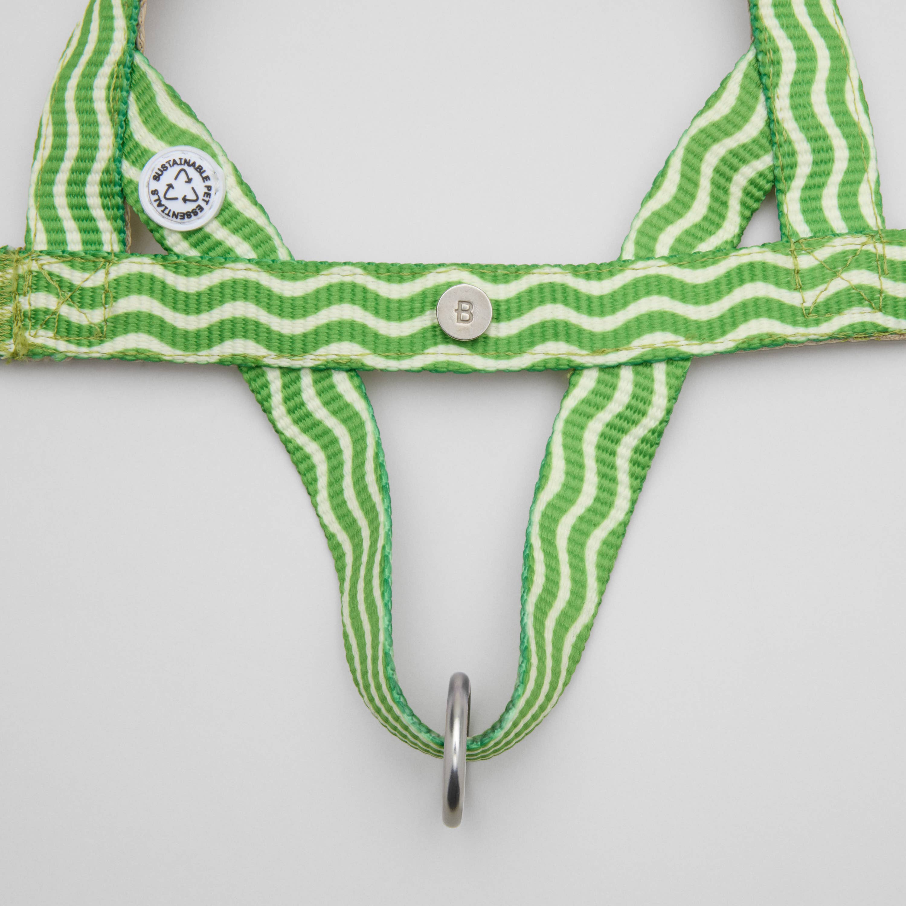 Dog Harness Apple Green Recycled Material Barkalot