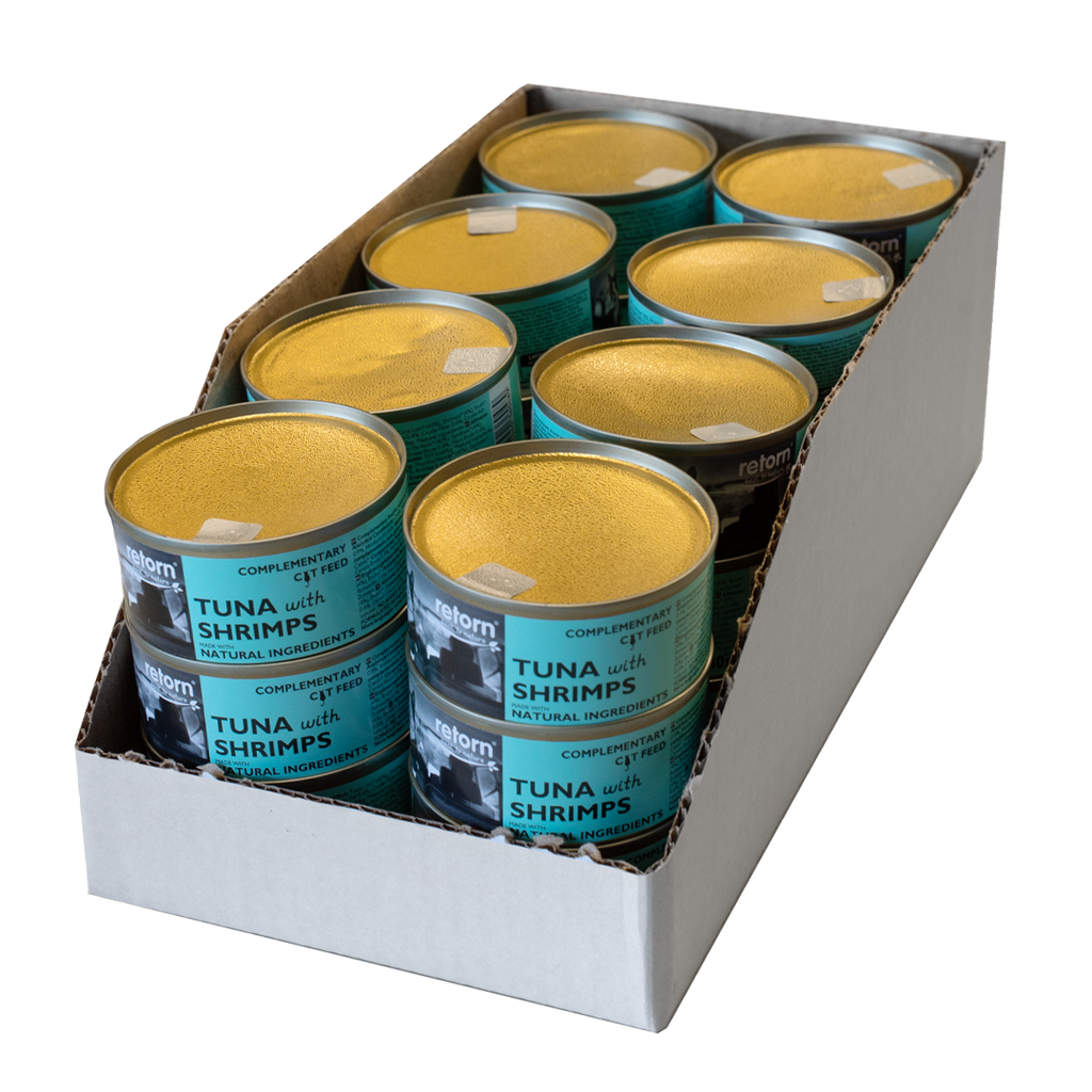 Tuna with Shrimps can for cats (80g) by Retorn