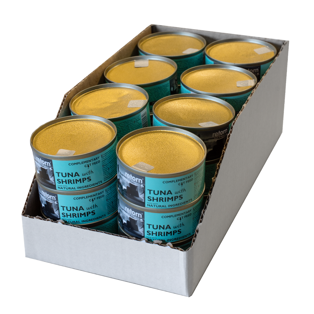 Tuna with Shrimps can for cats (80g) by Retorn