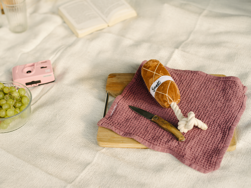 Saucisson dog toy